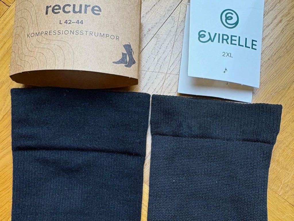 Mudden på Recure till vänster och Evirelle till höger